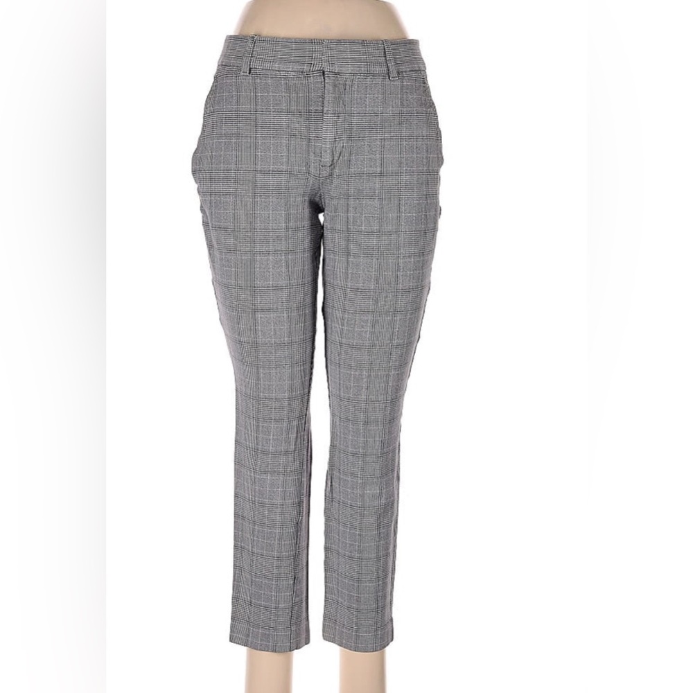 Gap Houndstooth Gray Ankle Pants